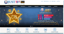 Desktop Screenshot of just.edu.jo